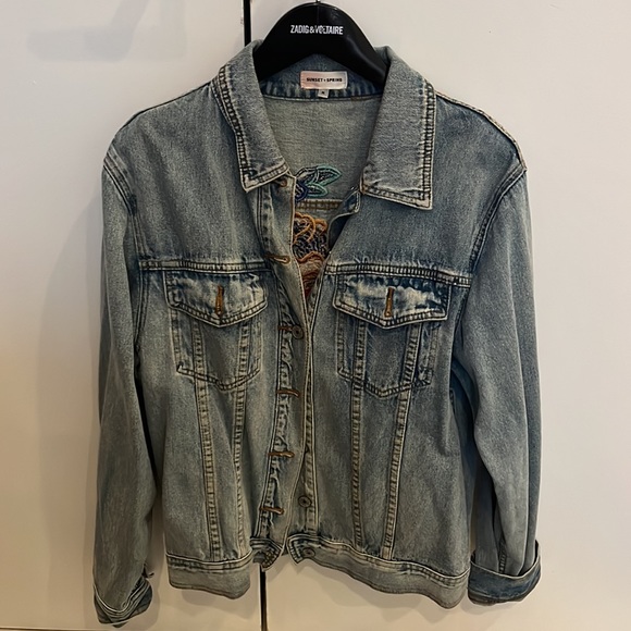 Sunset + Spring denim jacket - Picture 2 of 2